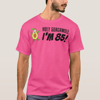 Heiliger Guacamole Ich bin 85 Cartoon Avocado Vegg T-Shirt