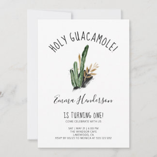 Heiliger Guacamole mexikanisch Moderne 1. Geburtst