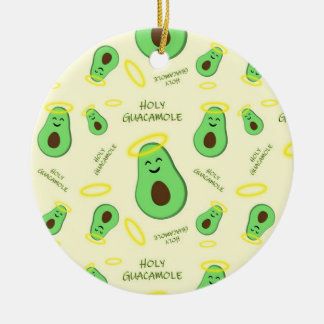 Heiliger Guacamole niedlicher Avocado Keramik Ornament