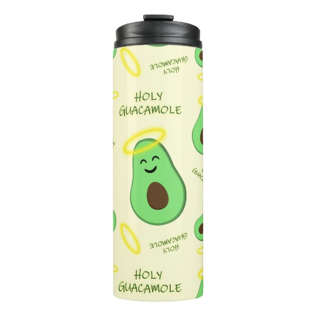 Heiliger Guacamole niedlicher Avocado Thermosbecher (Vorderseite)