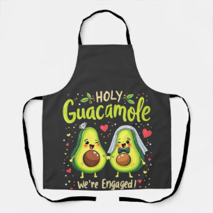 Heiliger Guacamole Wir sind Verlobte Paarbride Schürze