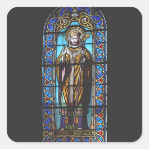 Heiliger Hilarius von Poitiers Quadratischer Aufkleber