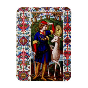 Heiliger Hubert von Lüttich mit dem Hirsch Magnet