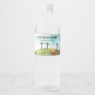 Heiliger Hügel Aquarell Gnadenkirche Wasser Etiket