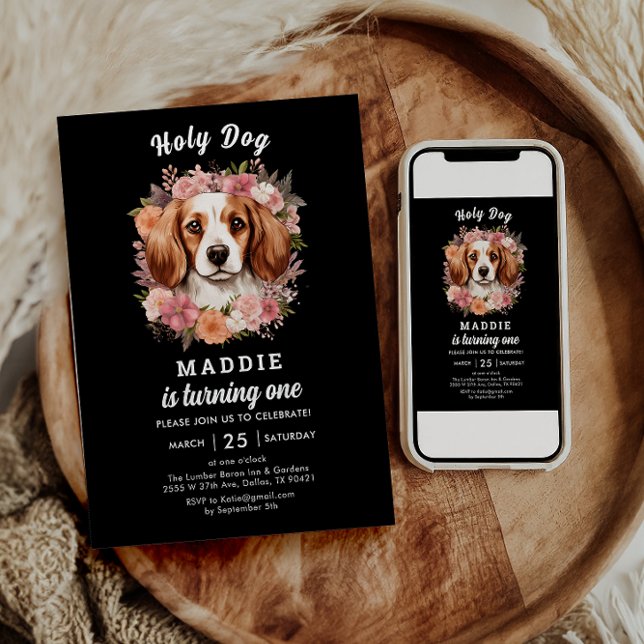 Heiliger Hund, ich bin einer! Hunde Mädchen 1. Geb Einladung (Von Creator hochgeladen)