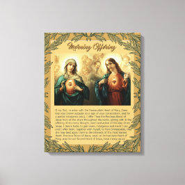 Heiliger Jesus Immakulieren Herz Mary Angels Cheru Leinwanddruck