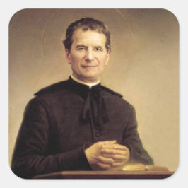 Heiliger Johannes Bosco Quadratischer Aufkleber