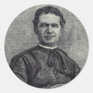Heiliger Johannes Bosco Schutzpatron der Jugend Ka Runder Aufkleber
