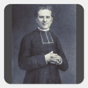 Heiliger Johannes Bosco, Vater und Lehrer der Juge Quadratischer Aufkleber