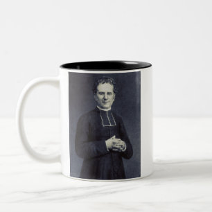 Heiliger Johannes Bosco Vater und Lehrer der Jugen Zweifarbige Tasse