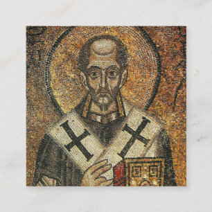 Heiliger Johannes Chrysostomos Erzbischof von Kons Quadratische Visitenkarte