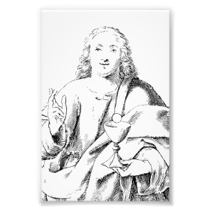 Heiliger Johannes der geliebte Apostel und Evangel Fotodruck