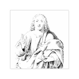 Heiliger Johannes der geliebte Apostel und Evangel Permastempel