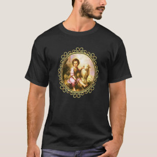 Heiliger Johannes der Täufer malt Jesus Agnus Dei T-Shirt