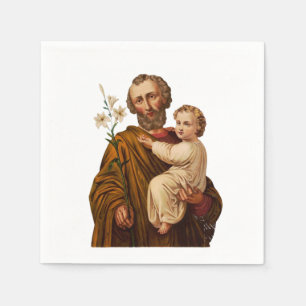 Heiliger Josef Beschützer der Heiligen Familie Serviette