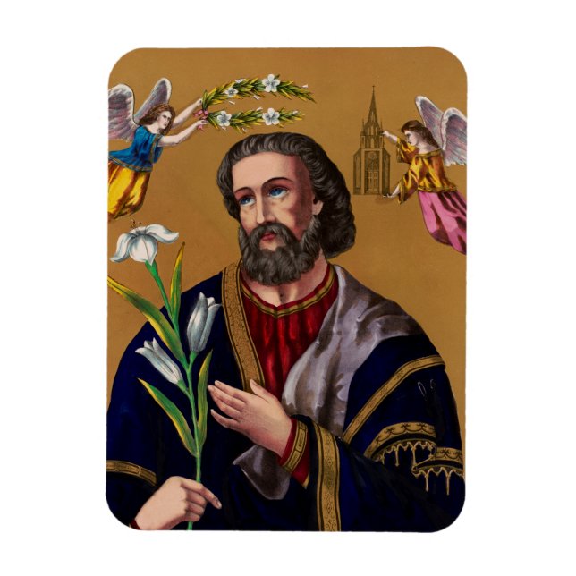Heiliger Joseph Guardian der Heiligen Familie Magnet (Vertikal)