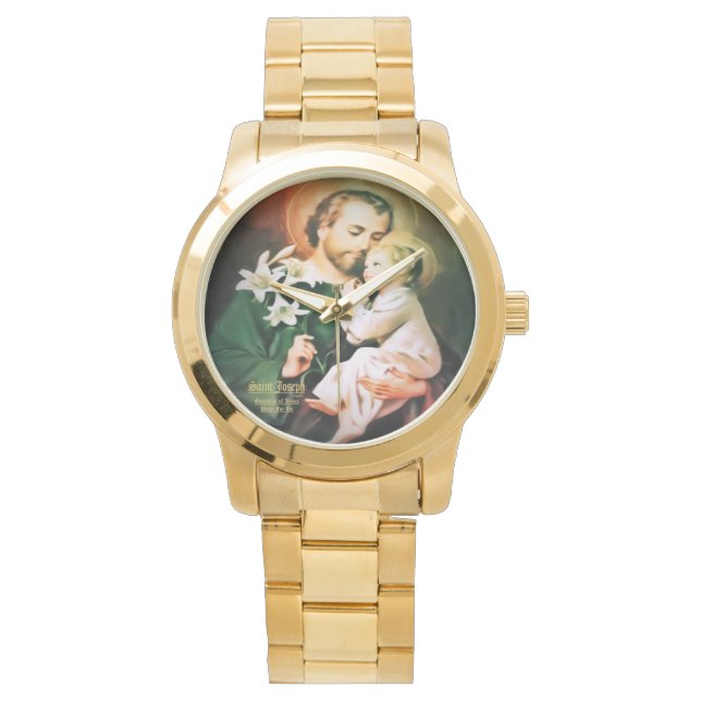 Heiliger Joseph, Hüter Jesu Armbanduhr (Vorderseite)