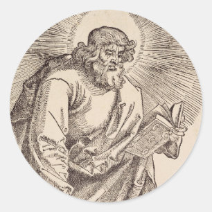 Heiliger Judas Thaddäus, Apostel und Märtyrer Runder Aufkleber
