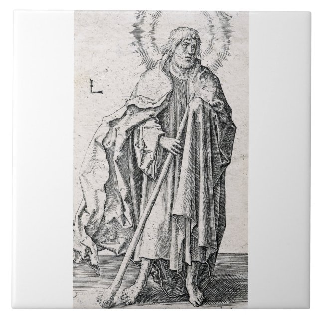 Heiliger Judas Thaddäus der Apostel Fliese (Vorderseite)
