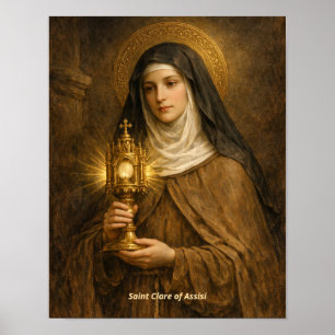 Heiliger Klara von Assisi Kunstprint Poster