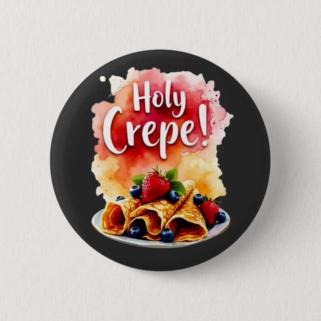 Heiliger Kreuz! - Funny Berry Print Design für Ber Button (Vorderseite)
