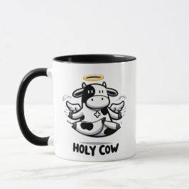 Heiliger Kuh Yoga Becher – Schwebende Moo in Zen-P Tasse