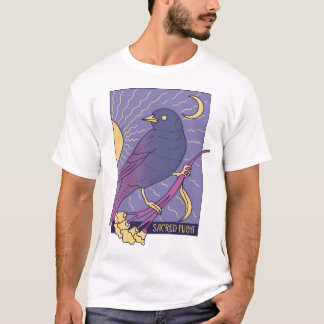 Heiliger Launischer Vogel mit Halbmond T-Shirt