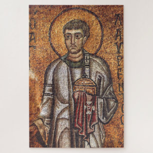 Heiliger Laurentius Orthodoxe Mosaikkunst Druck