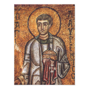 Heiliger Laurentius Orthodoxe Mosaikkunst Druck