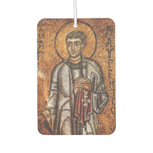 Heiliger Laurentius Orthodoxe Mosaikkunst Druck Autolufterfrischer