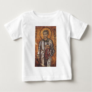 Heiliger Laurentius Orthodoxe Mosaikkunst Druck Baby T-shirt