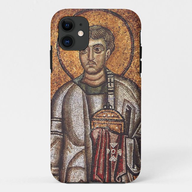 Heiliger Laurentius Orthodoxe Mosaikkunst Druck Case-Mate iPhone Hülle (Rückseite)