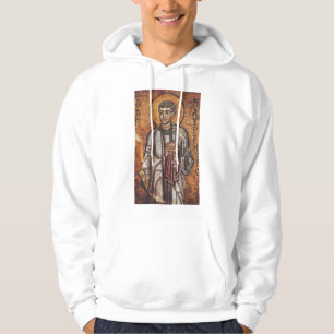 Heiliger Laurentius Orthodoxe Mosaikkunst Druck Hoodie