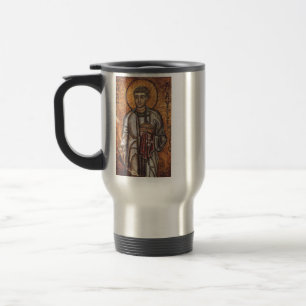 Heiliger Laurentius Orthodoxe Mosaikkunst Druck Reisebecher