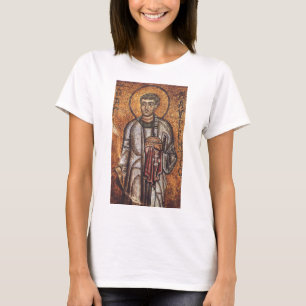 Heiliger Laurentius Orthodoxe Mosaikkunst Druck T-Shirt