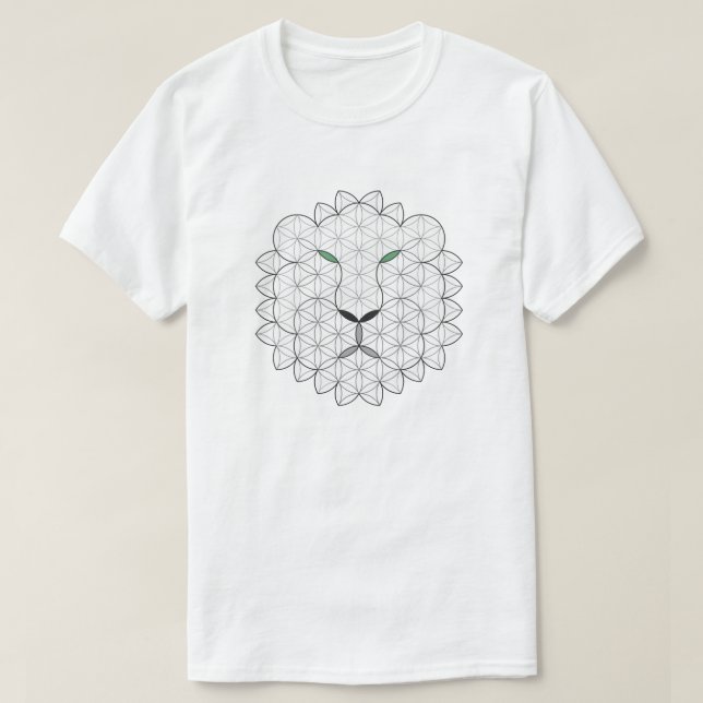 Heiliger Löwe, B01/BW. T-Shirt (Design vorne)