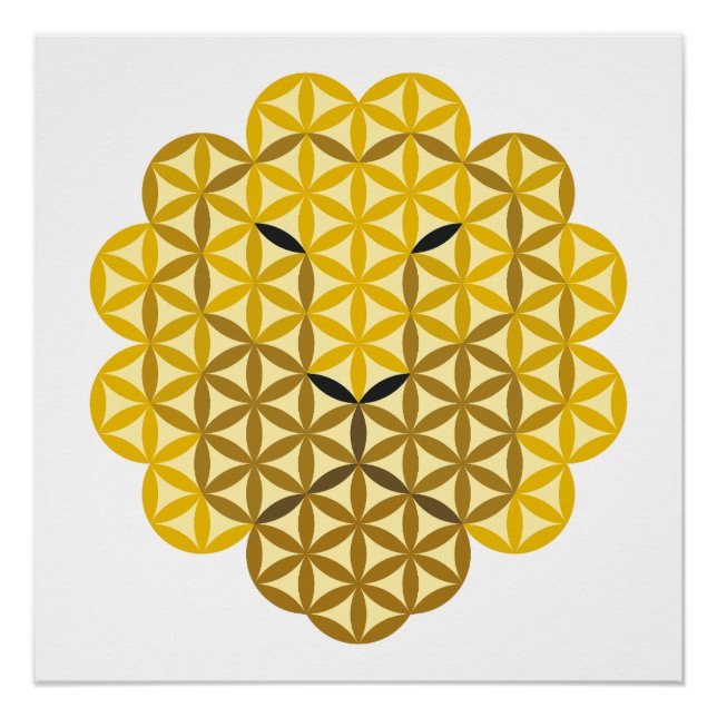 Heiliger Löwe - Löwe des Lebens SMLB. Poster (Vorderseite)