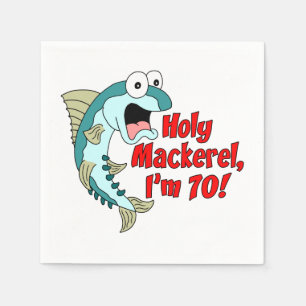Heiliger Mackerel I'm 70. Party Napkins Serviette