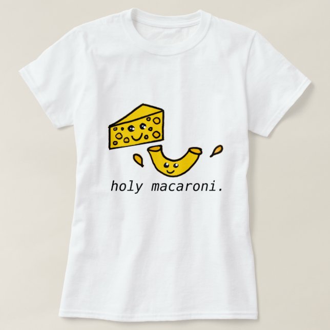 heiliger Makkaroni T - Shirt (Design vorne)