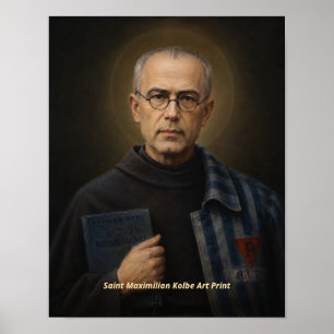 Heiliger Maximilian Kolbe Kunstprint Poster