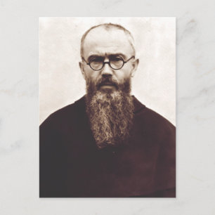 Heiliger Maximilian Kolbe Polnischer katholischer Postkarte