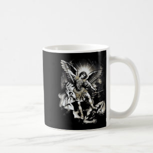 Heiliger Michael besiegt Satan Erzengel Krieger  Kaffeetasse