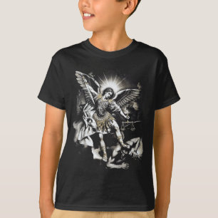 Heiliger Michael besiegt Satan Erzengel Krieger T-Shirt
