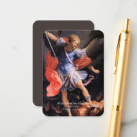 Heiliger Michael der Erzengel mit Gebet