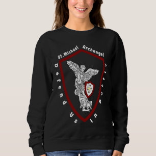 Heiliger Michael der Erzengel verteidigt uns im Ka Sweatshirt