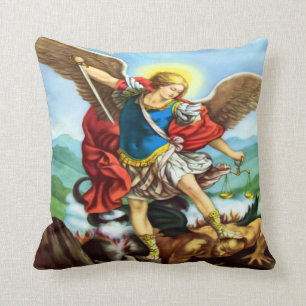 Heiliger Michael der Erzengel-Wurf Kissen