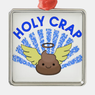 Heiliger Mist Silbernes Ornament