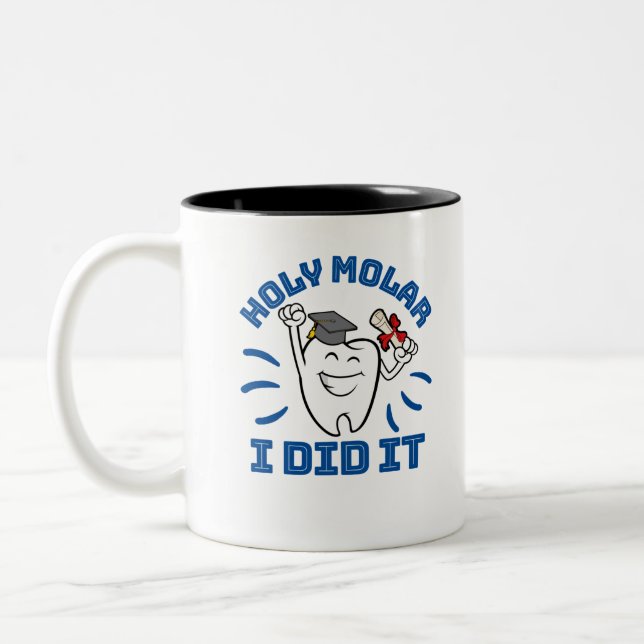 Heiliger Molar, den ich gemacht habe, Zahnarzt RDH Zweifarbige Tasse (Links)