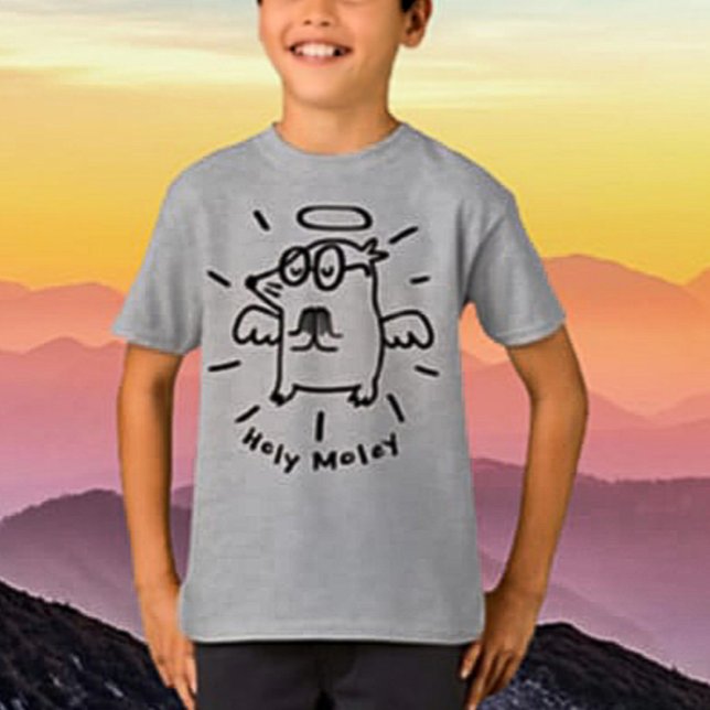 Heiliger Moley | Funny Angel Mole Kids-Shirt T-Shirt (Von Creator hochgeladen)