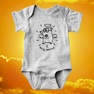 Heiliger Moley   Niedlich Angel Mole Baby Bodysuit Strampler